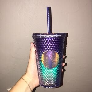 NWT Starbucks Studded Blue Purple Ombré Tumbler